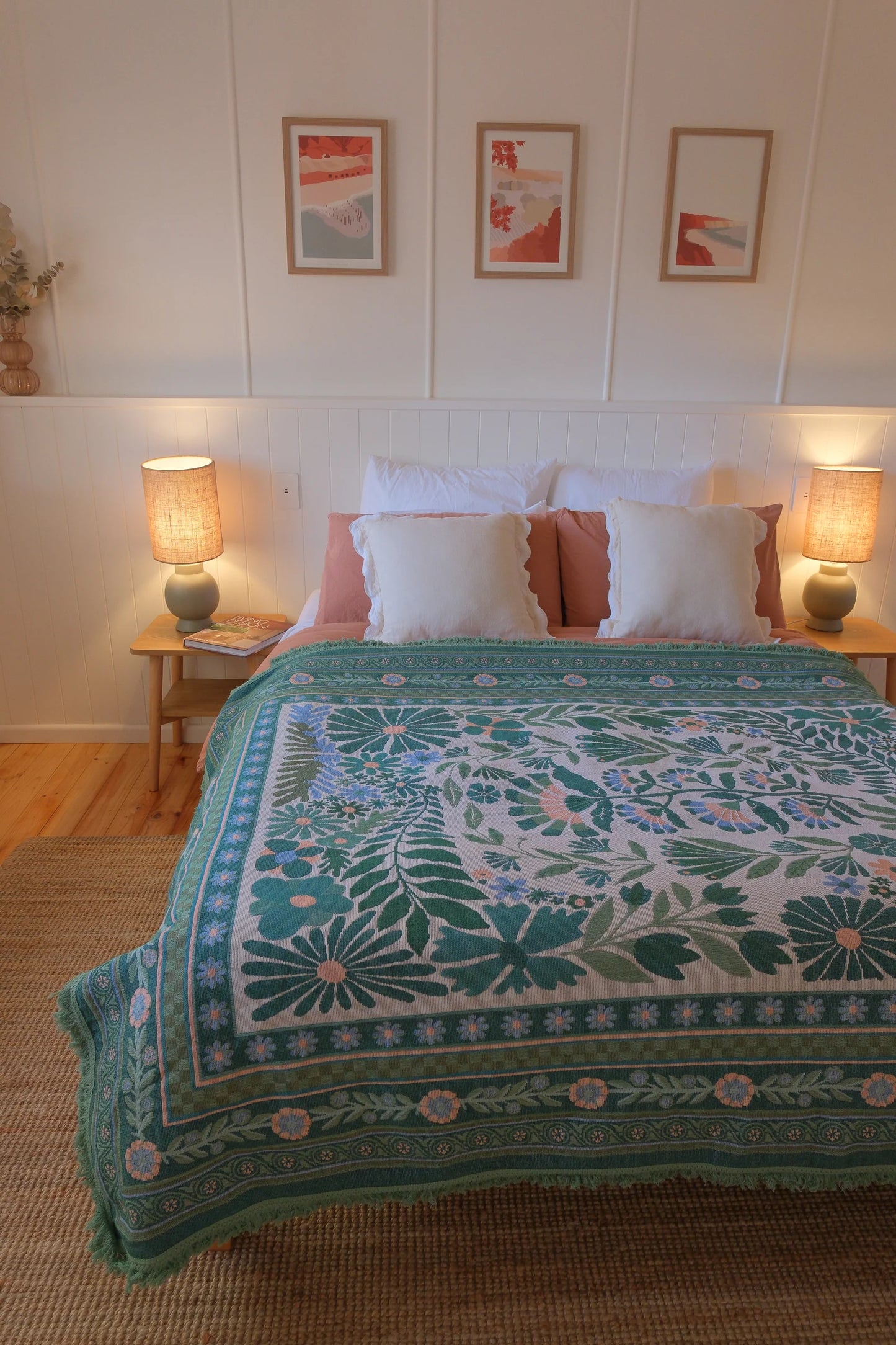 The Dahlia Green Rug