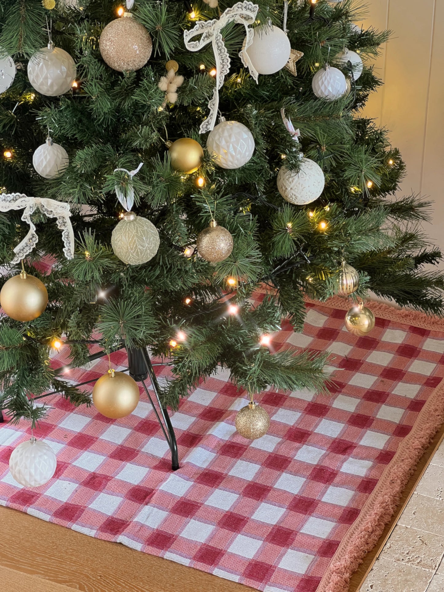 The Red Gingham Rug