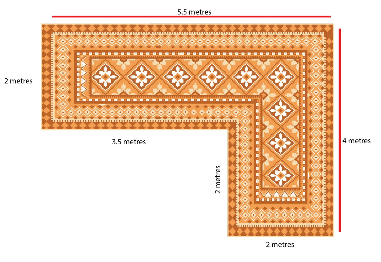 The Sunshine L Shaped Mat