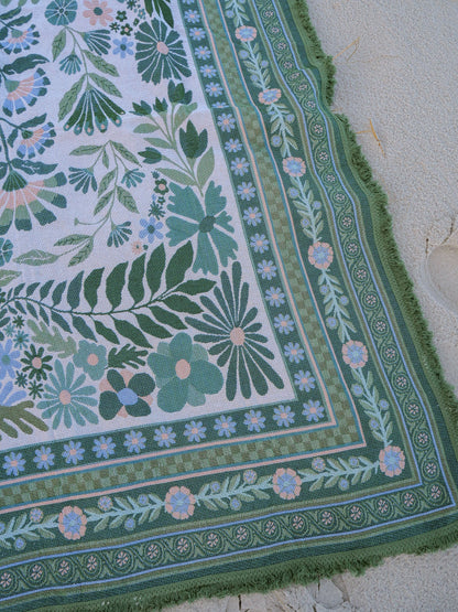 The Dahlia Green Rug