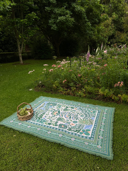 The Dahlia Green Rug