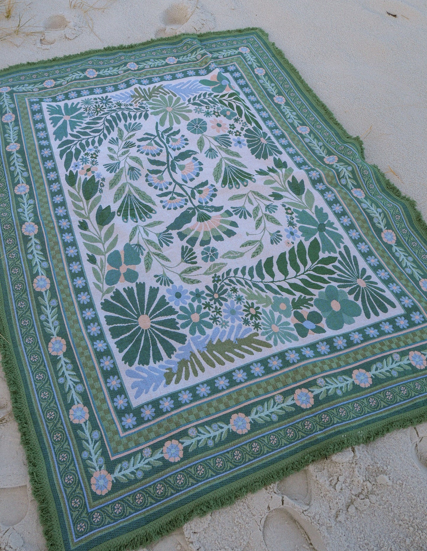 The Dahlia Green Rug