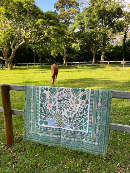 The Dahlia Green Rug