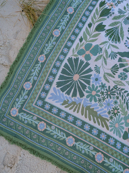 The Dahlia Green Rug