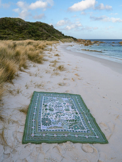 The Dahlia Green Rug