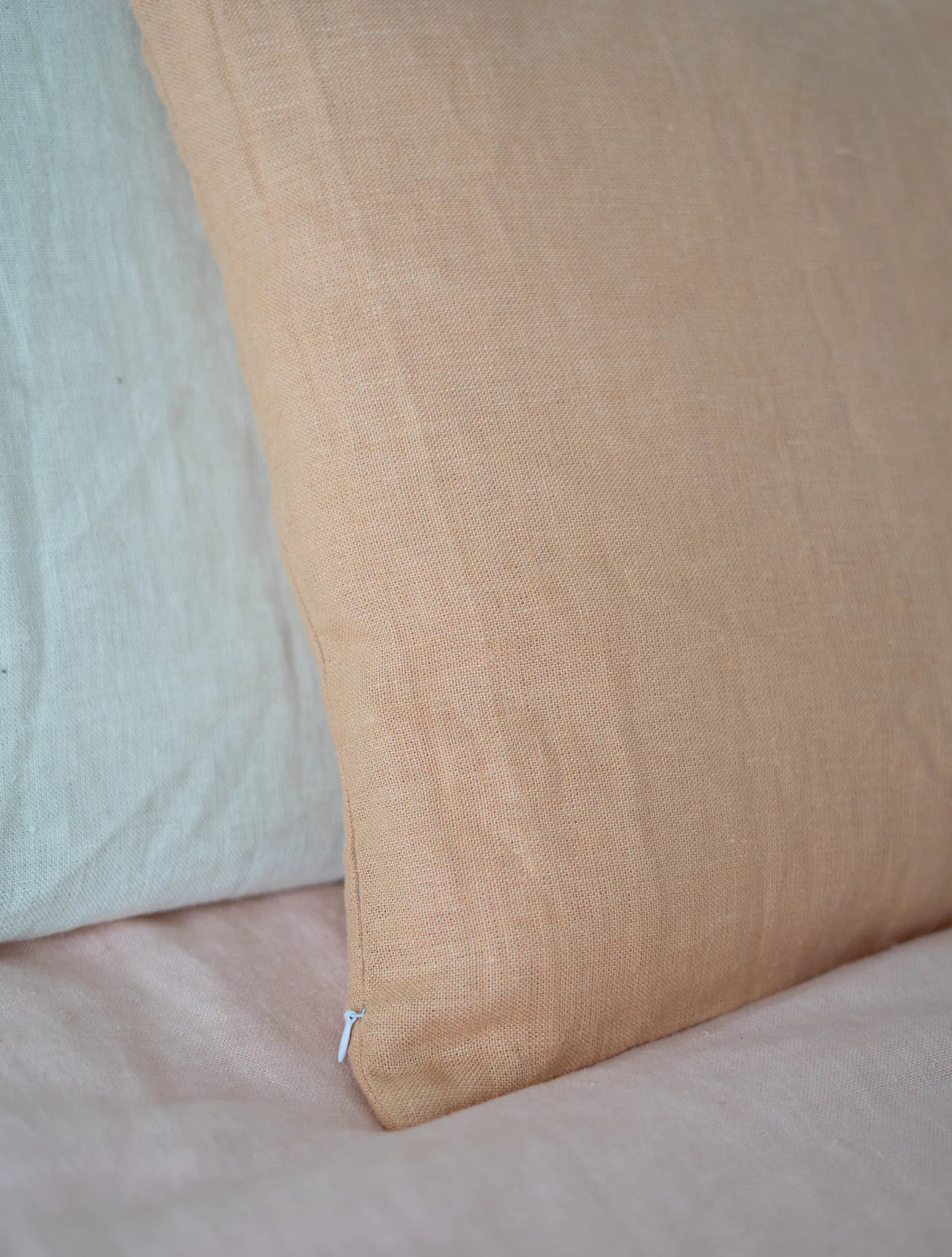 100% Hemp Cushion Cover Peach