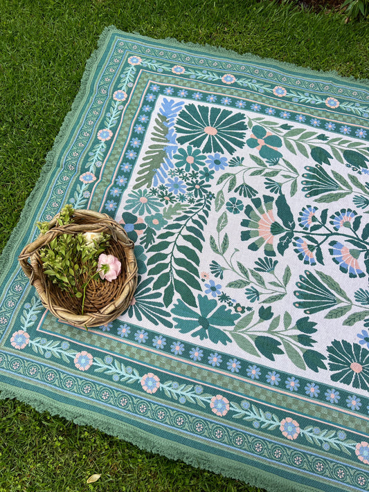 The Dahlia Green Rug