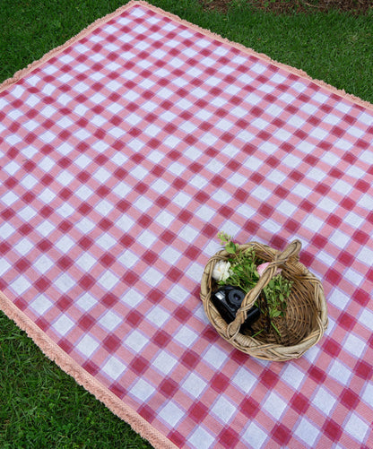 The Red Gingham Rug
